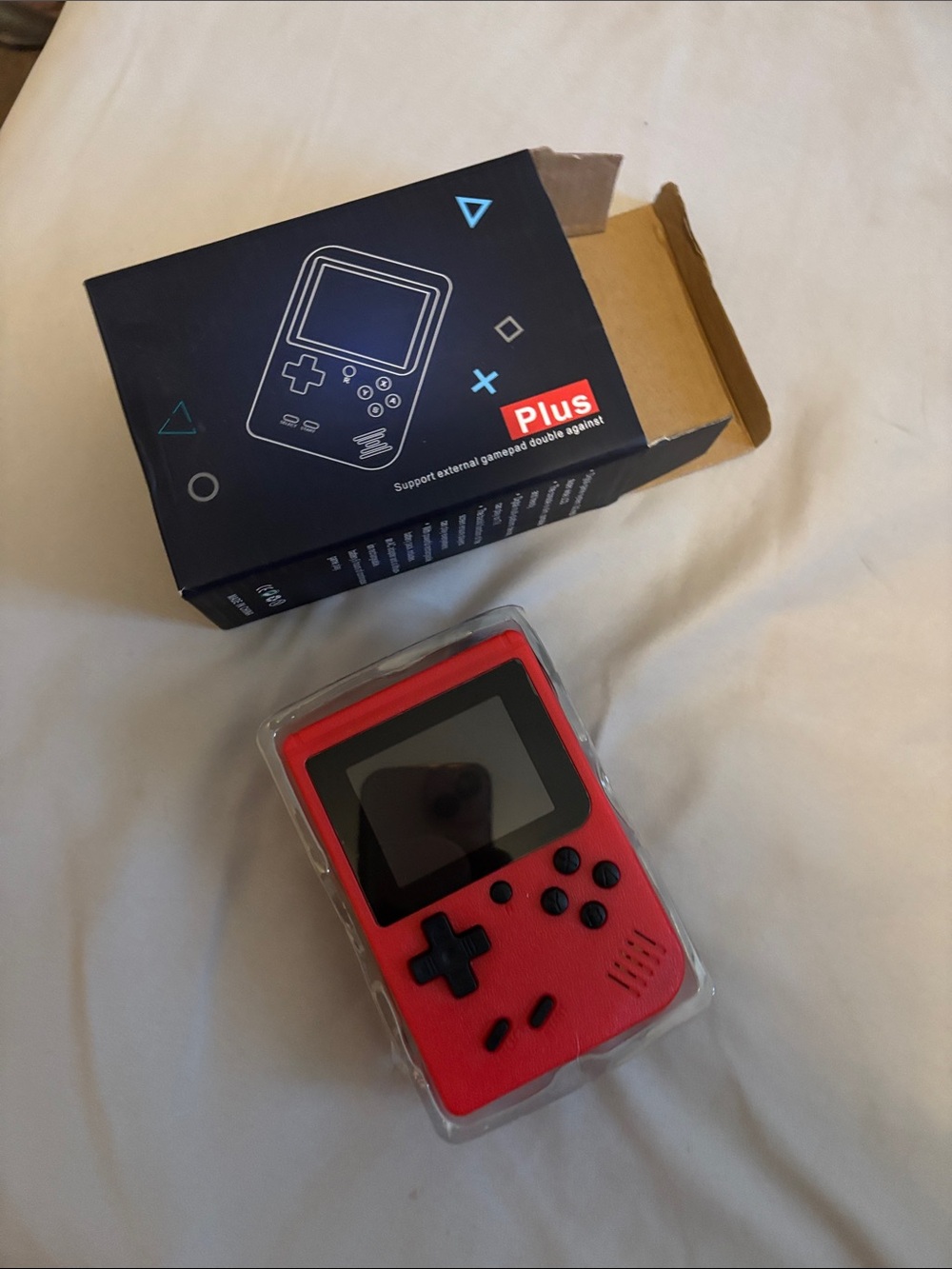 Red Retro Handheld Game Console